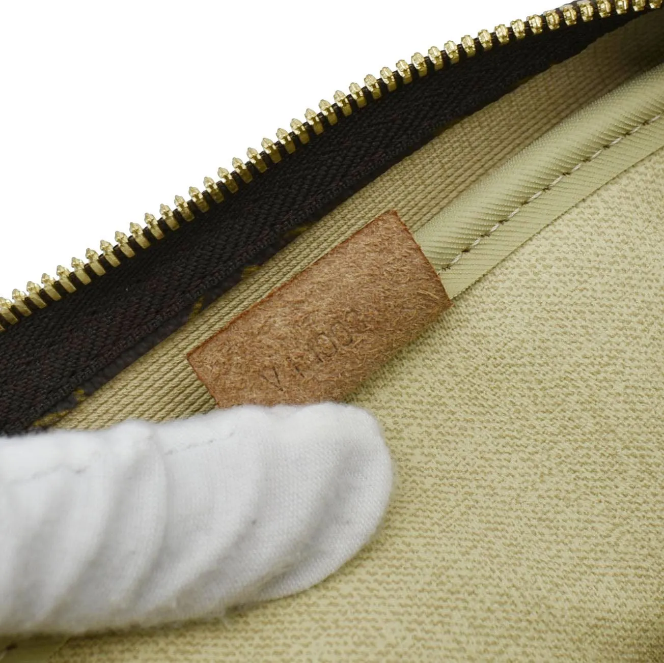LOUIS VUITTON Deauville Monogram Canvas Satchel Bag Brown