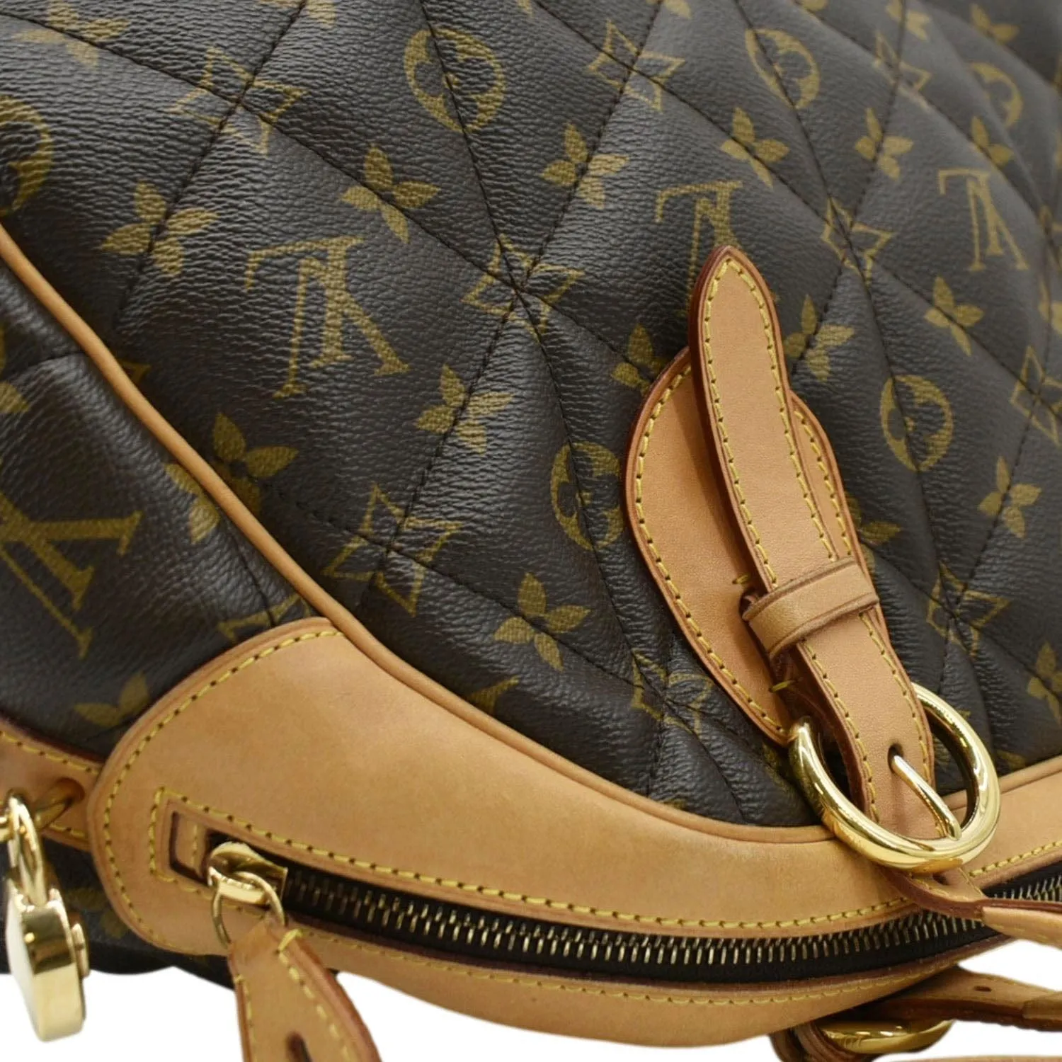 LOUIS VUITTON Etoile Bowling Monogram Canvas Satchel Bag Brown