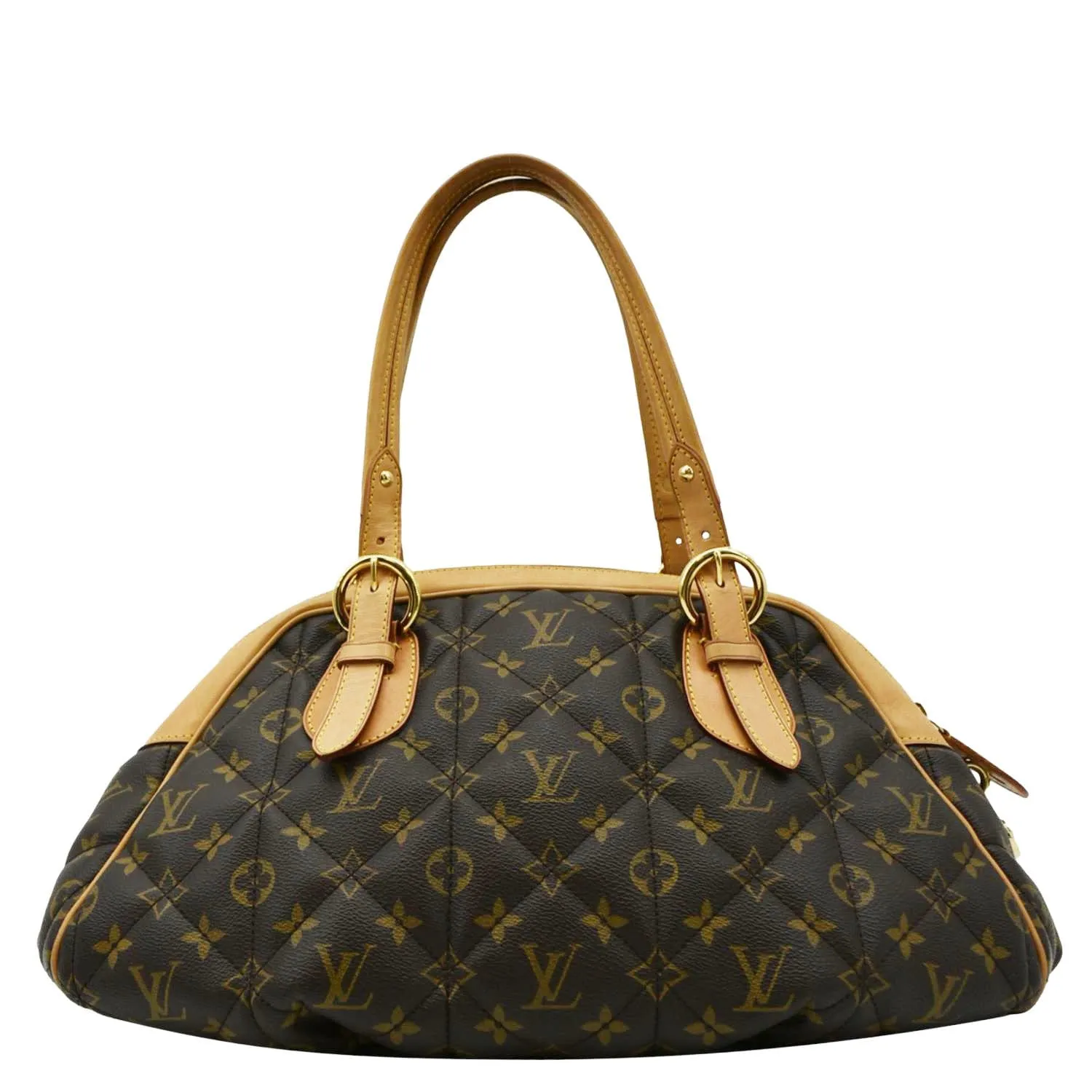 LOUIS VUITTON Etoile Bowling Monogram Canvas Satchel Bag Brown