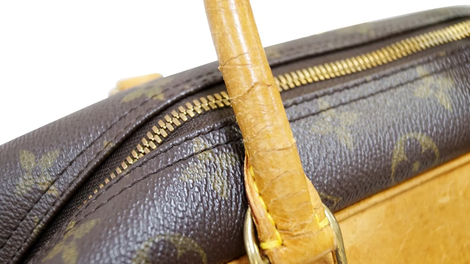 LOUIS VUITTON Monogram Canvas Deauville Boston Satchel Bag