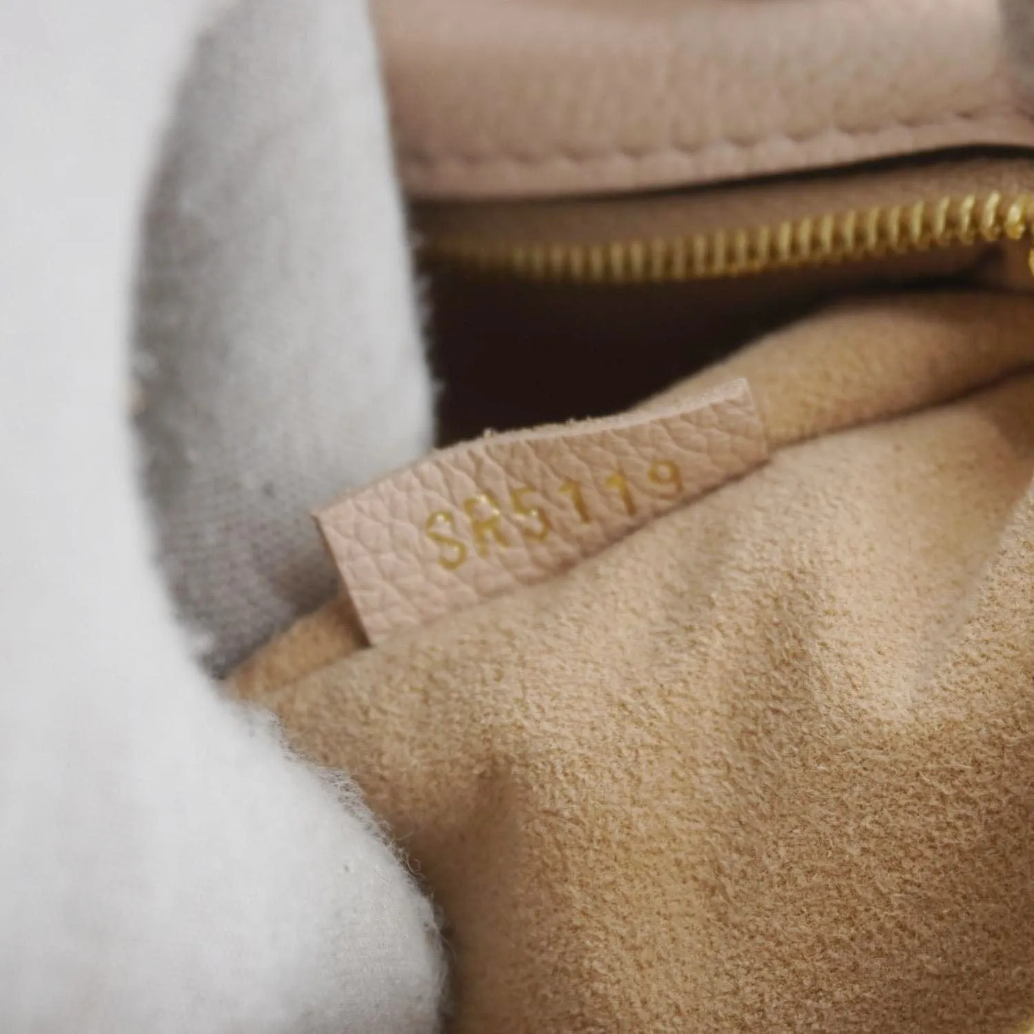 LOUIS VUITTON On My Side MM Monogram Canvas Satchel Bag Cream