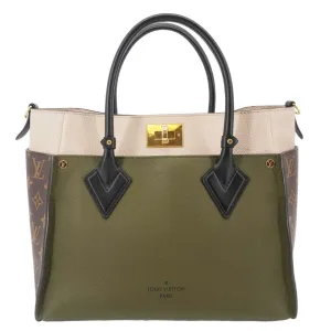 LOUIS VUITTON On My Side MM Monogram Canvas Satchel Bag Cream