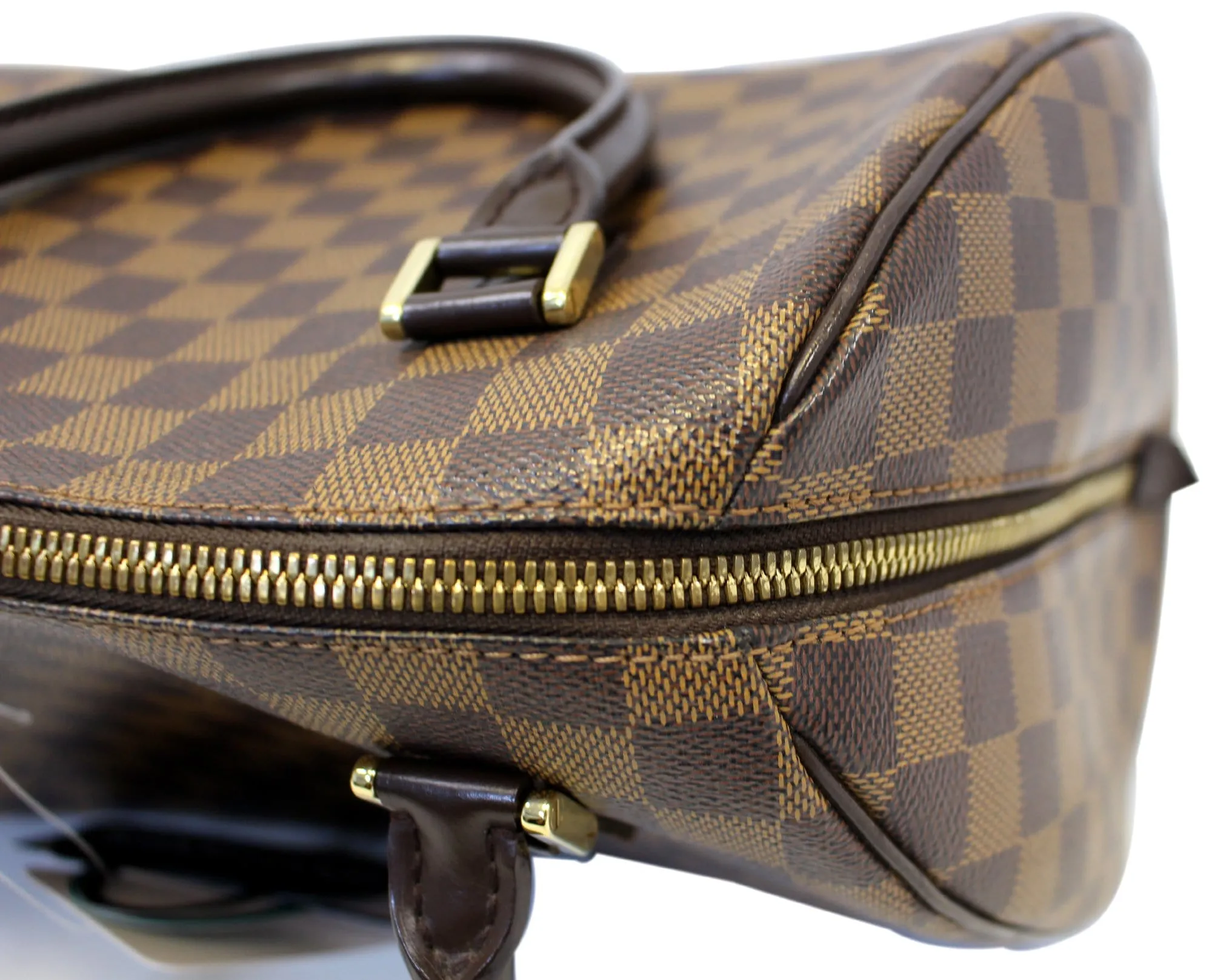 LOUIS VUITTON Ribera MM Damier Ebene Brown Satchel Bag