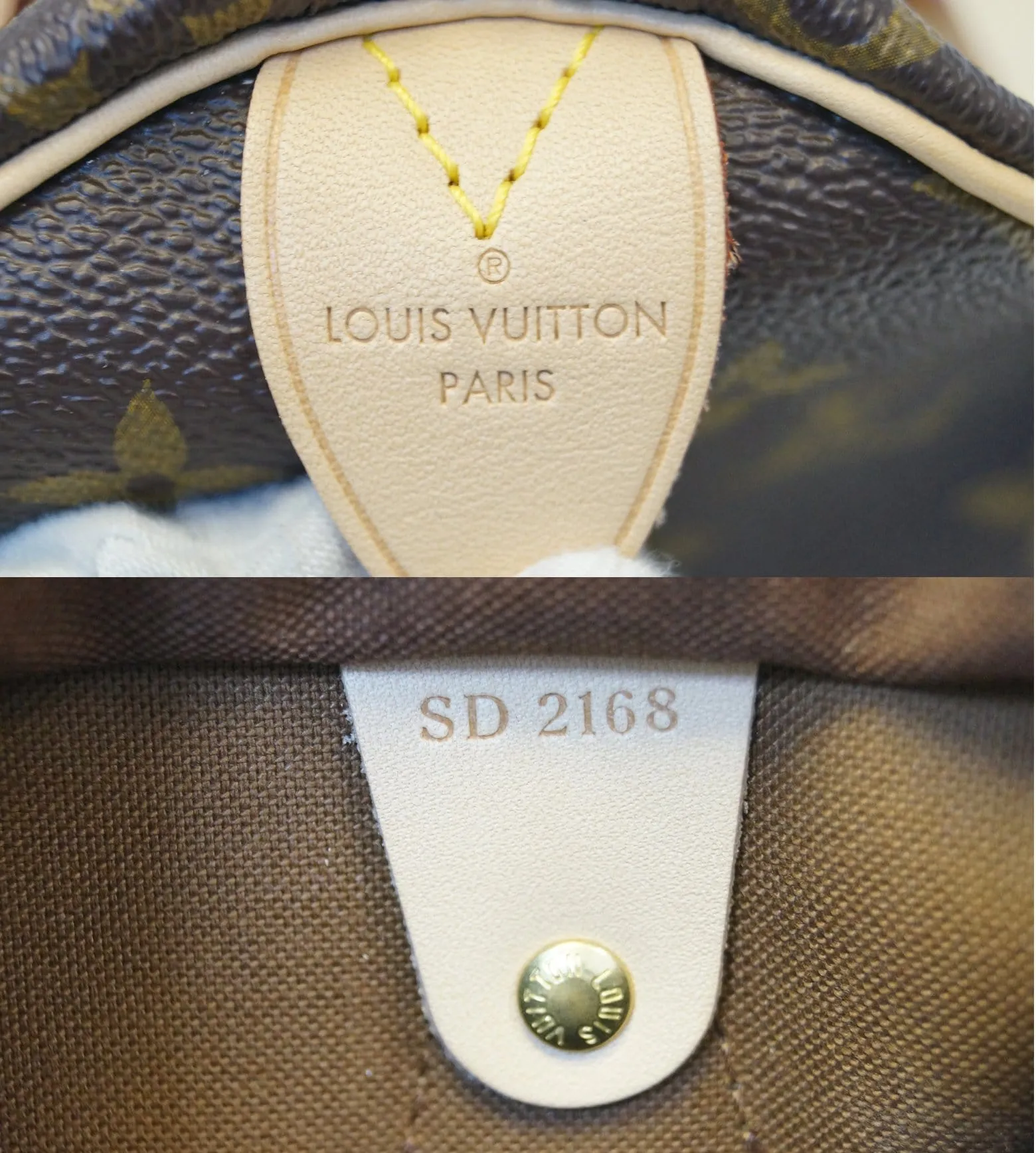 LOUIS VUITTON Speedy 25 Monogram Canvas  Satchel Bag