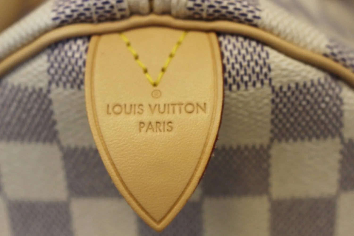 LOUIS VUITTON Speedy 30 Damier Azur Satchel Handbag