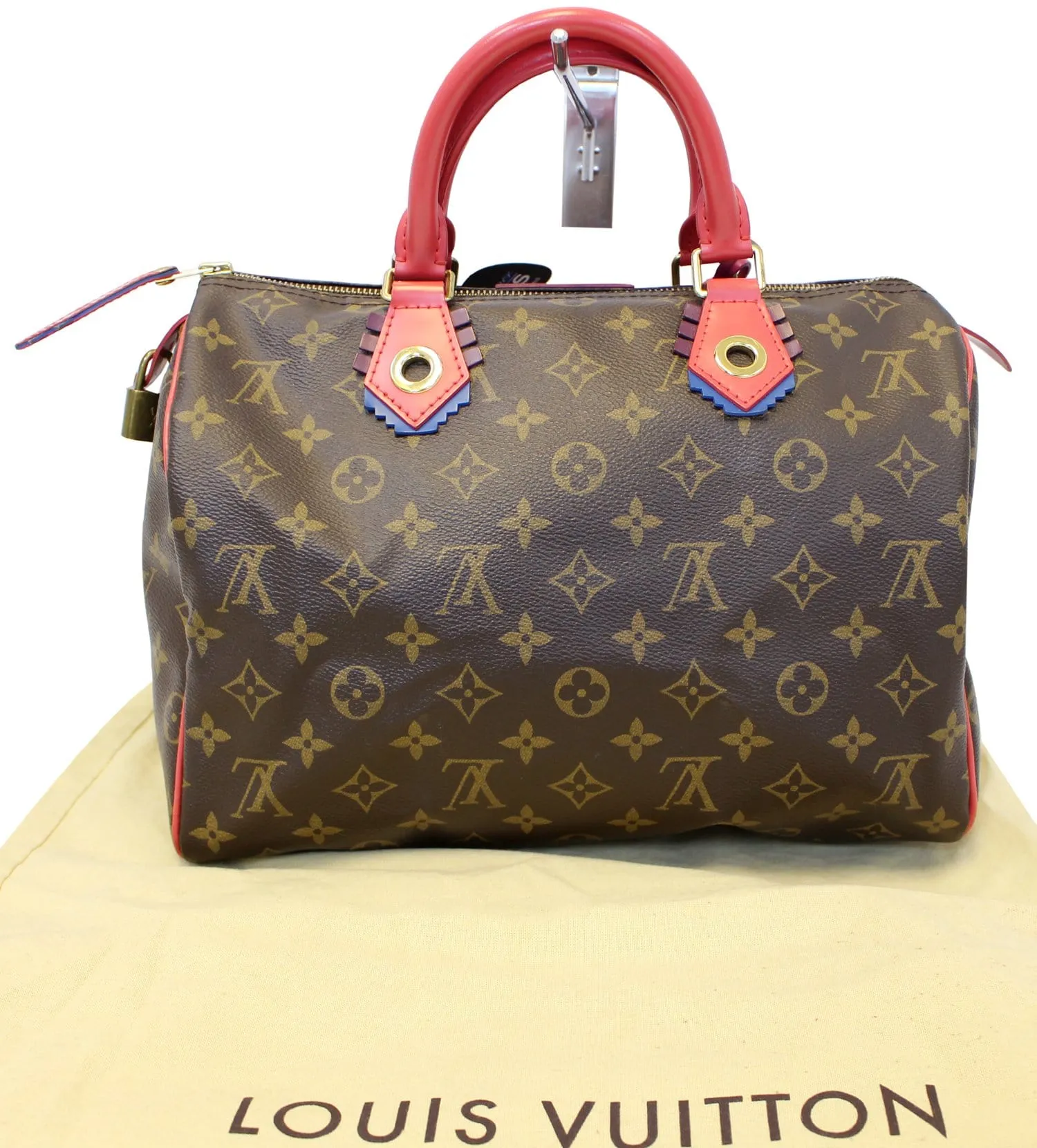 LOUIS VUITTON Totem Monogram Canvas Speedy 30 Satchel Bag