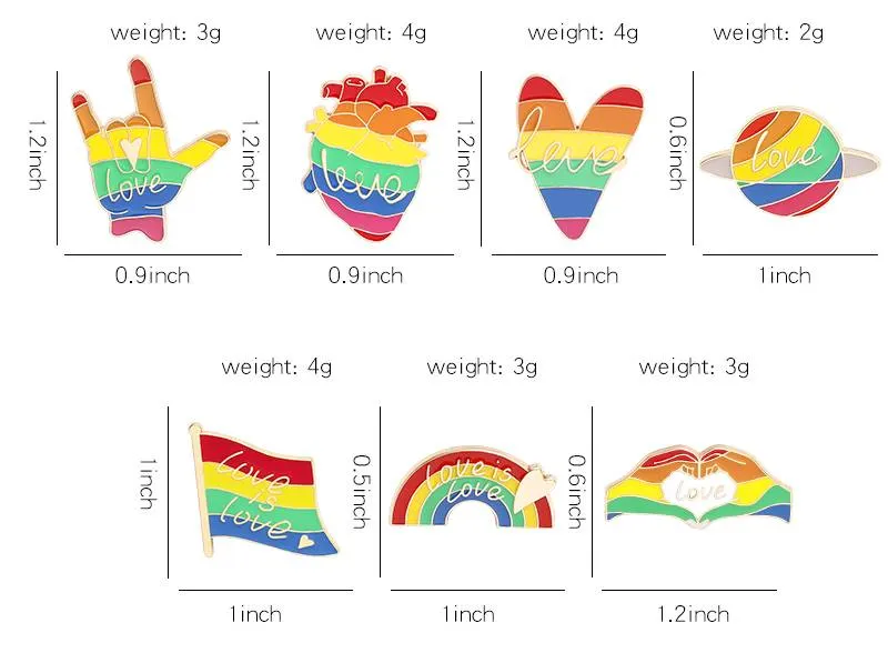 Love is Love Pride Enamel Pins
