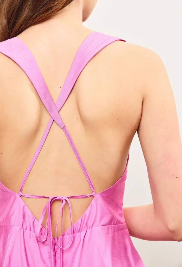 Lover Romper-Pink Rose