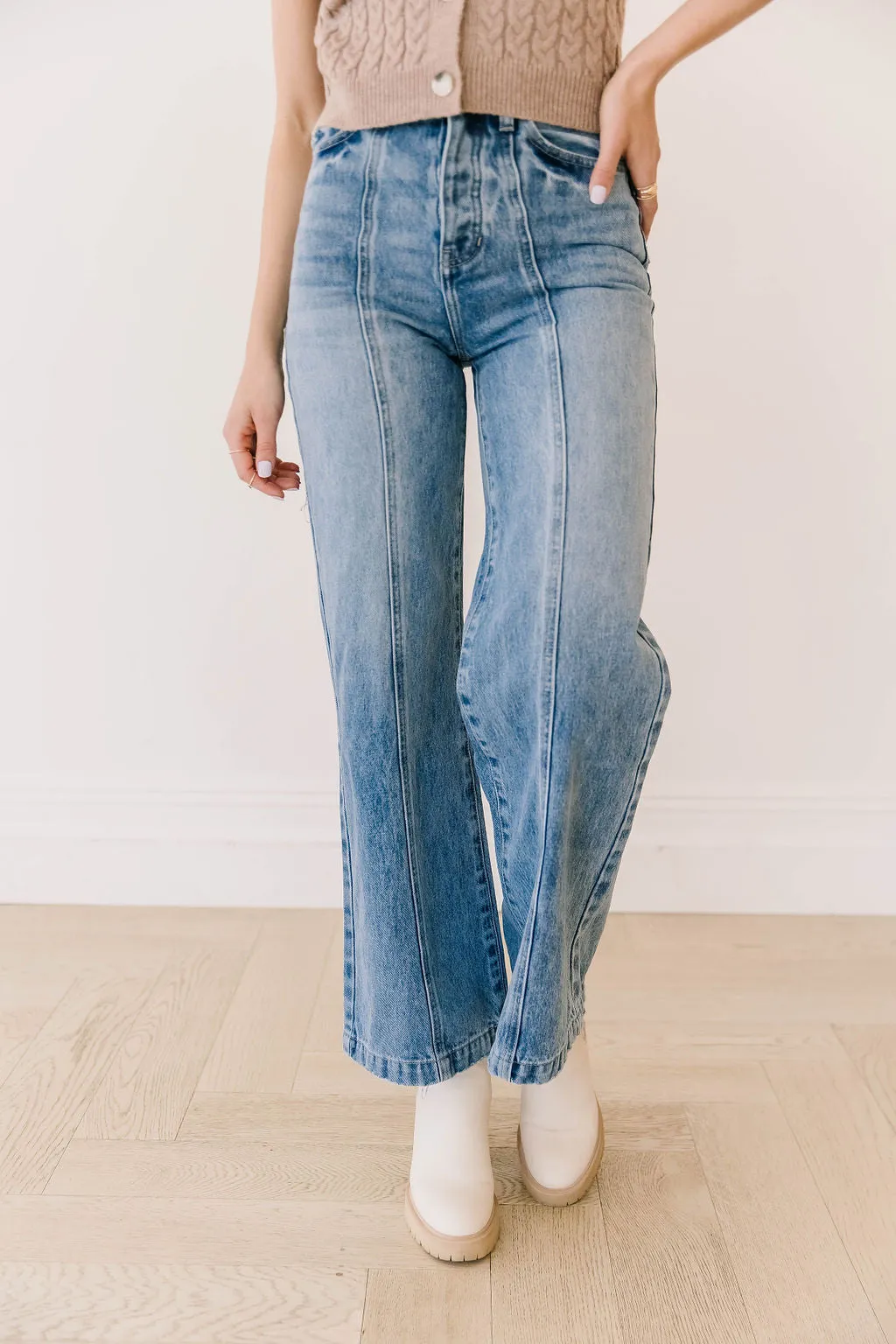 Lucky Charm Wide Leg Jeans by Kancan