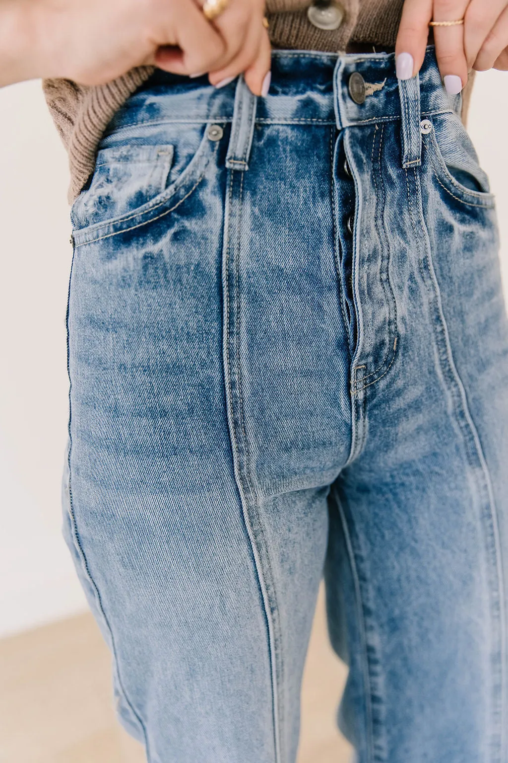 Lucky Charm Wide Leg Jeans by Kancan