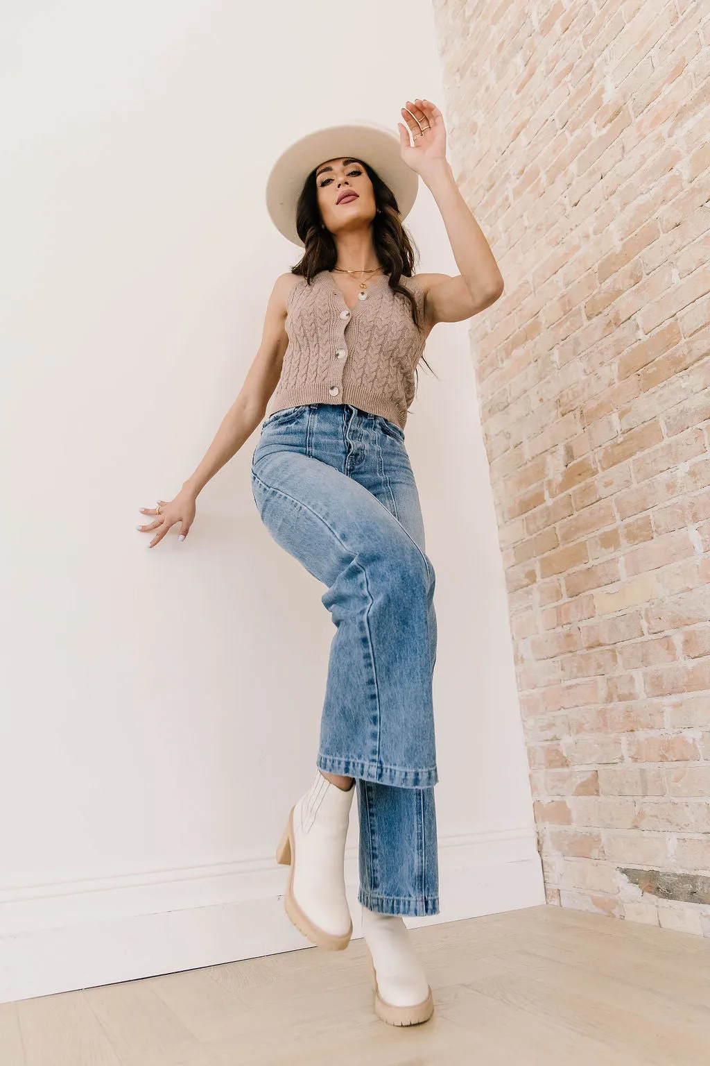 Lucky Charm Wide Leg Jeans by Kancan