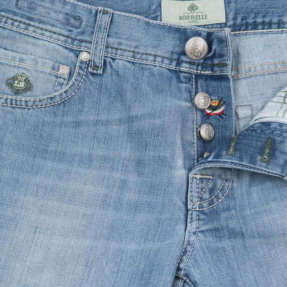 Luigi Borrelli Denim Blue Jeans - Extra Slim - 35 US / 51 EU
