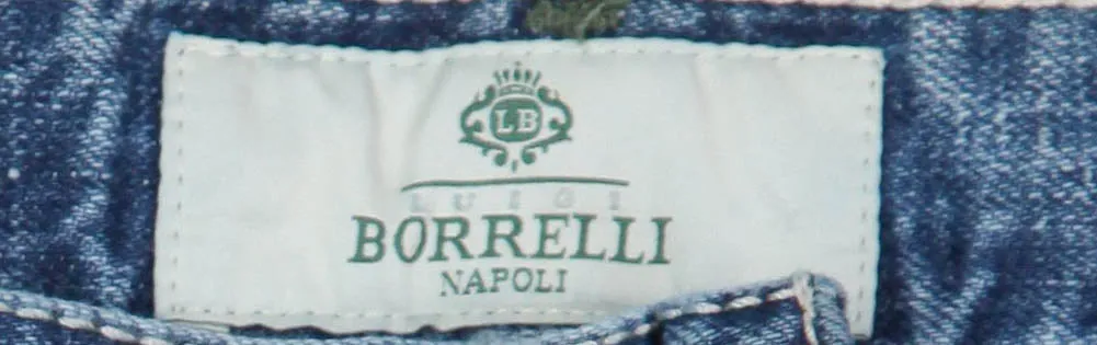 Luigi Borrelli Denim Blue Jeans - Super Slim - 33 US / 49 EU