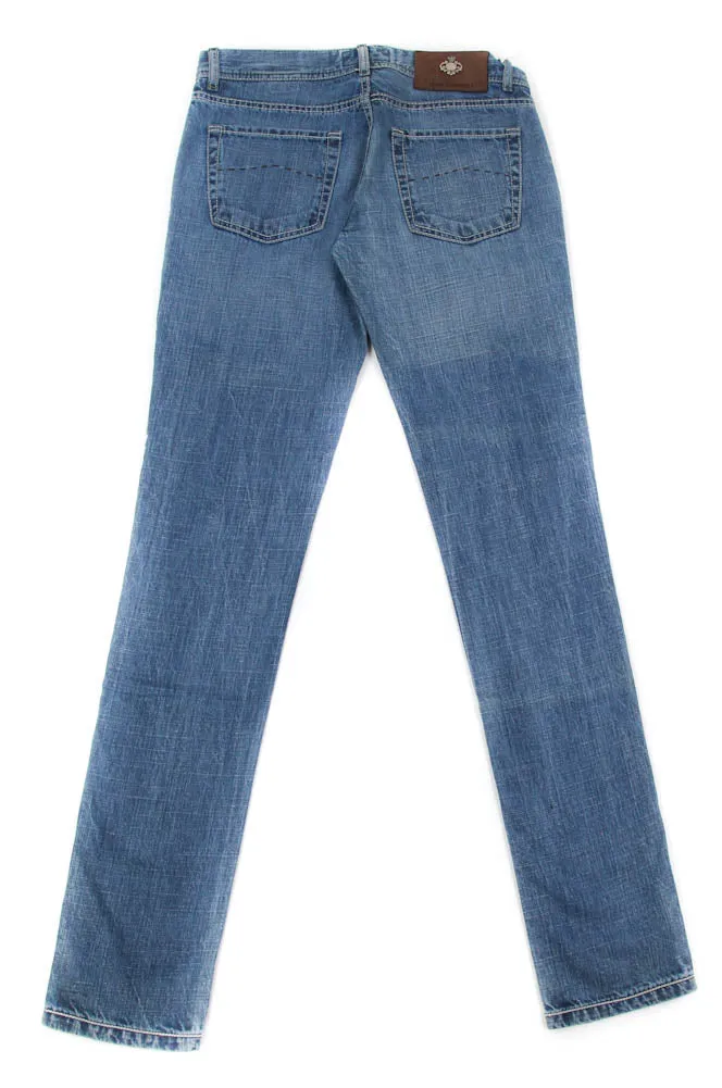 Luigi Borrelli Denim Blue Jeans - Super Slim - 33 US / 49 EU