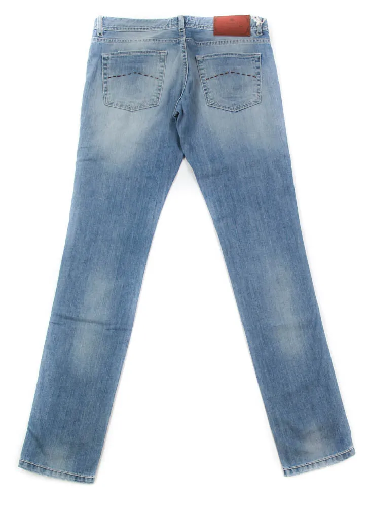 Luigi Borrelli Denim Blue Jeans - Super Slim - 35 US / 51 EU