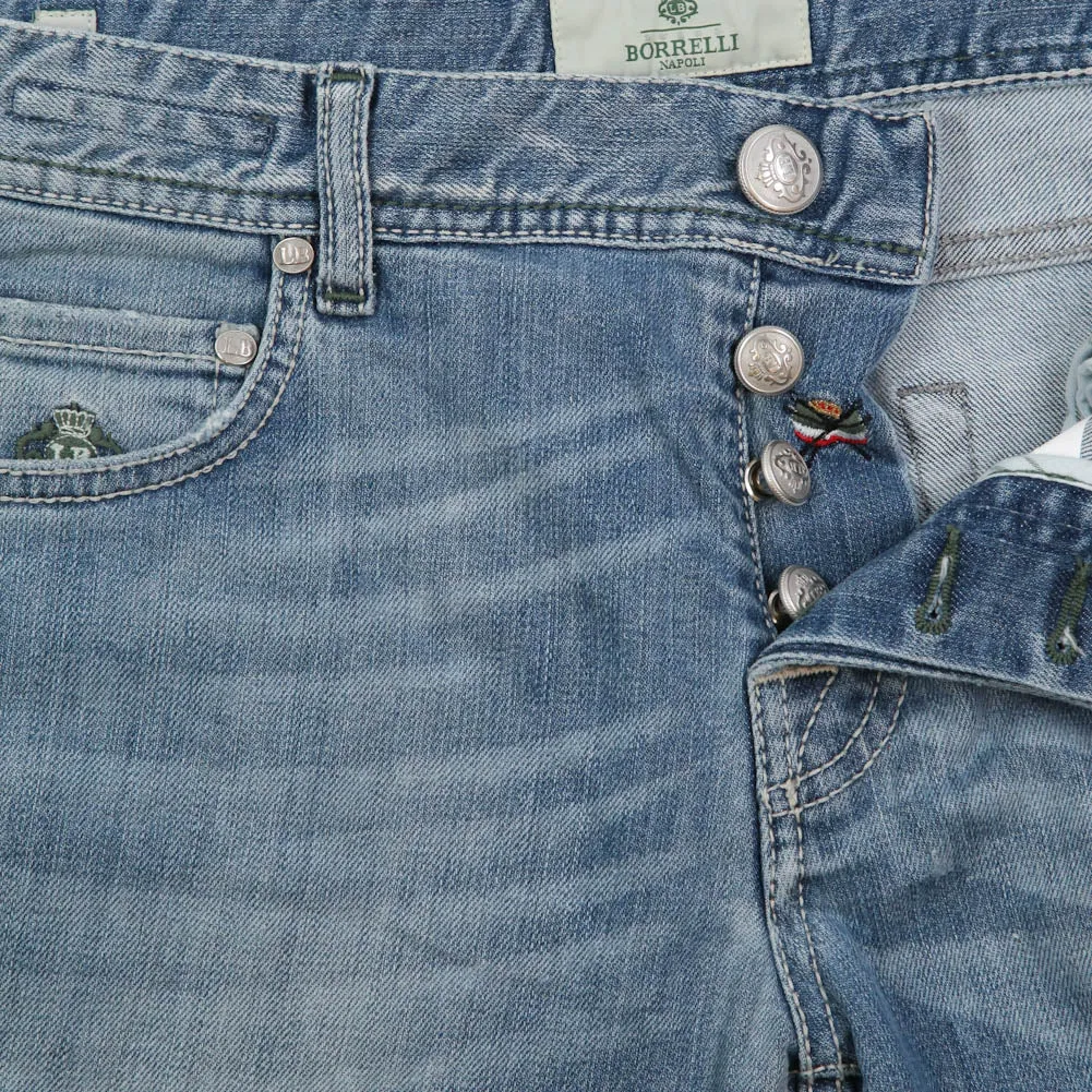 Luigi Borrelli Denim Blue Jeans - Super Slim - 35 US / 51 EU