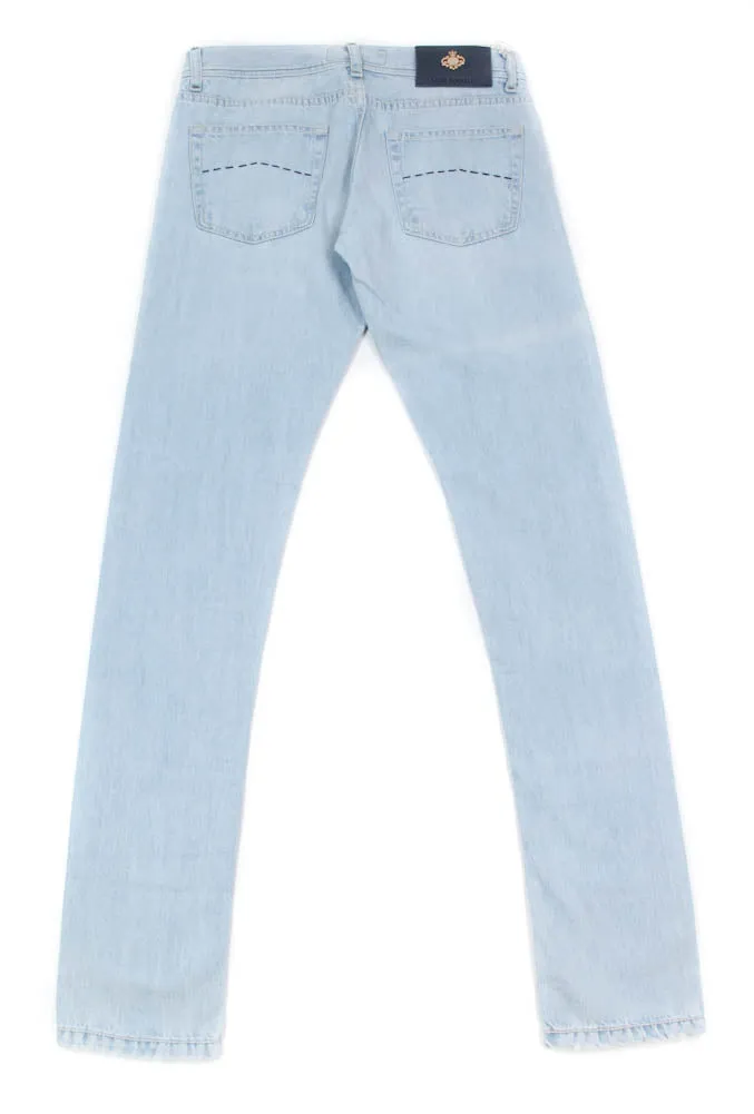 Luigi Borrelli Light Blue Jeans - Super Slim - 32 US / 48 EU