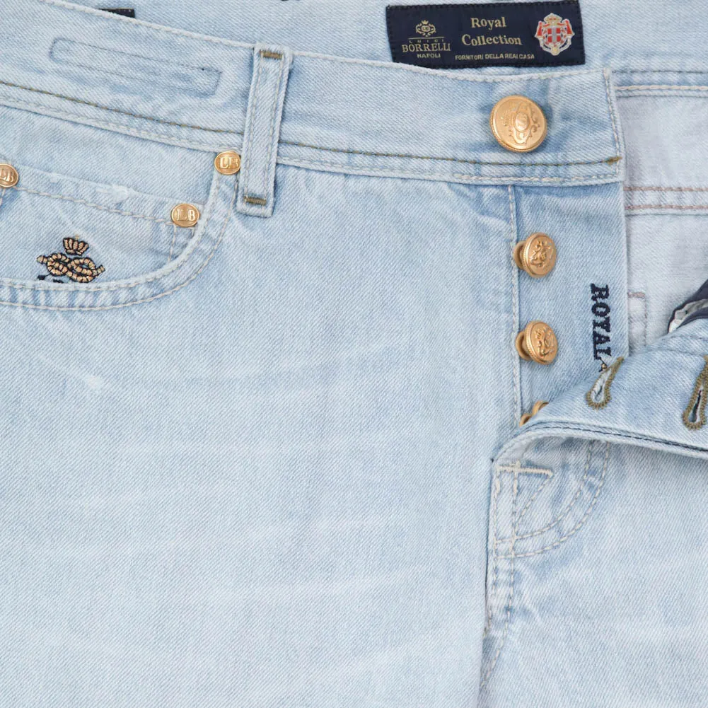 Luigi Borrelli Light Blue Jeans - Super Slim - 32 US / 48 EU