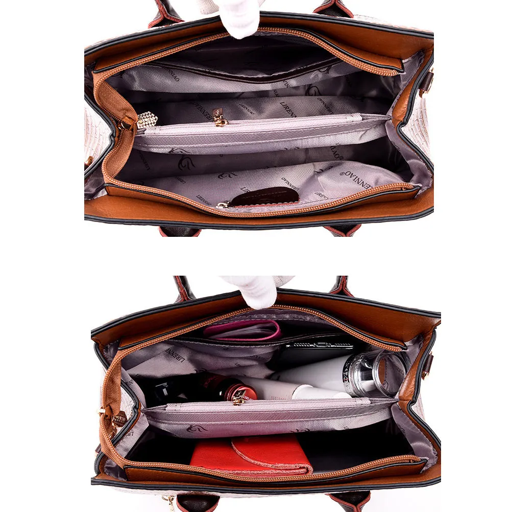 Luxury Handbags Genuine Leather Women Crocodile Bags