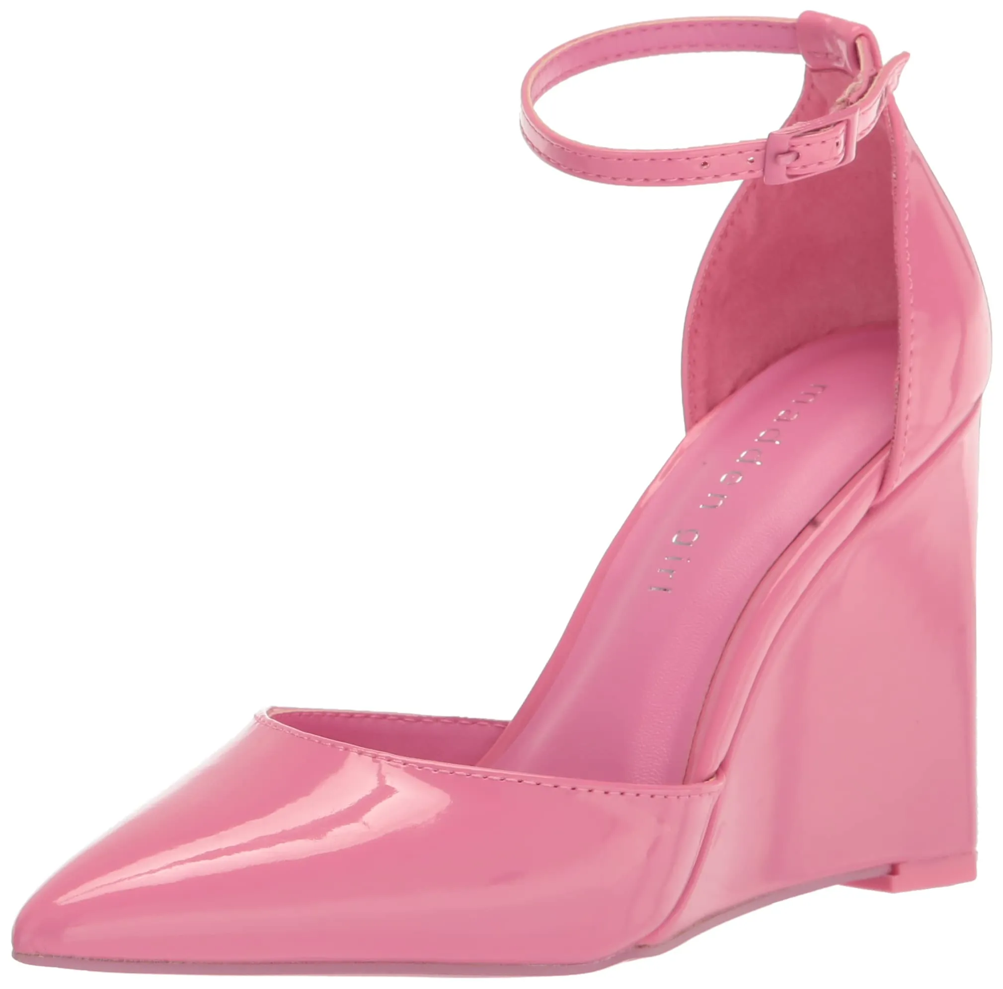 Madden Girl Women's Standout Pump, Bright Pink Patent, 7.5