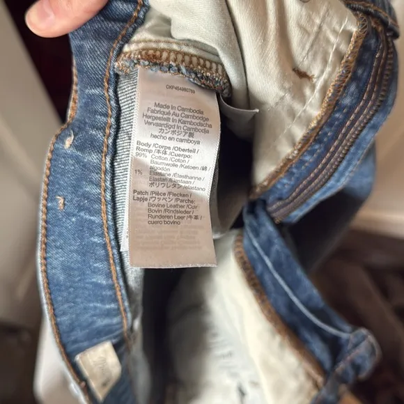 Madewell Blue Straight Leg Jeans