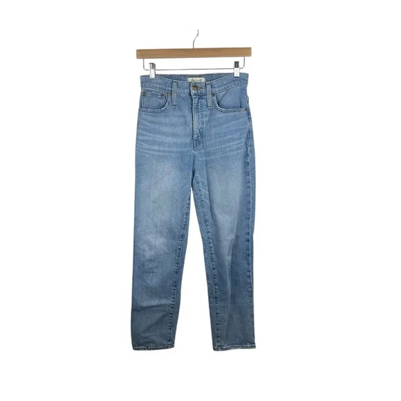 Madewell Classic Straight Leg Jeans in Light Wash Size 25