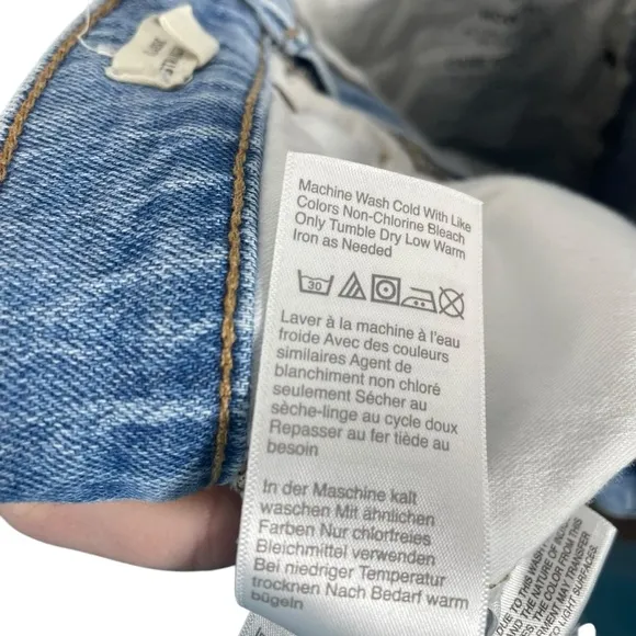 Madewell Classic Straight Leg Jeans in Light Wash Size 25