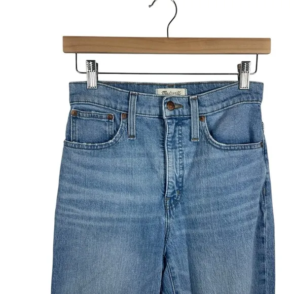 Madewell Classic Straight Leg Jeans in Light Wash Size 25