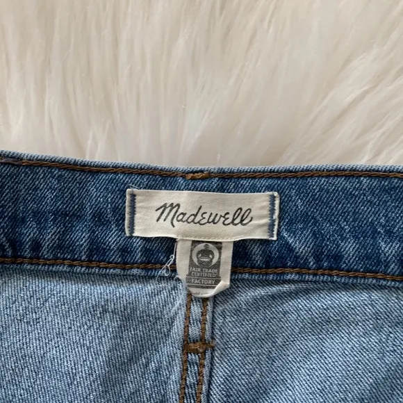 Madewell The Perfect Vintage Jean Straight Leg Raw Hem High Rise Womens 25