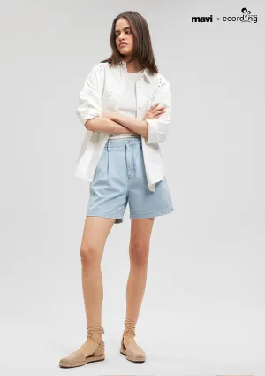 Mandy Light Blue Maviterrenean Jean Shorts