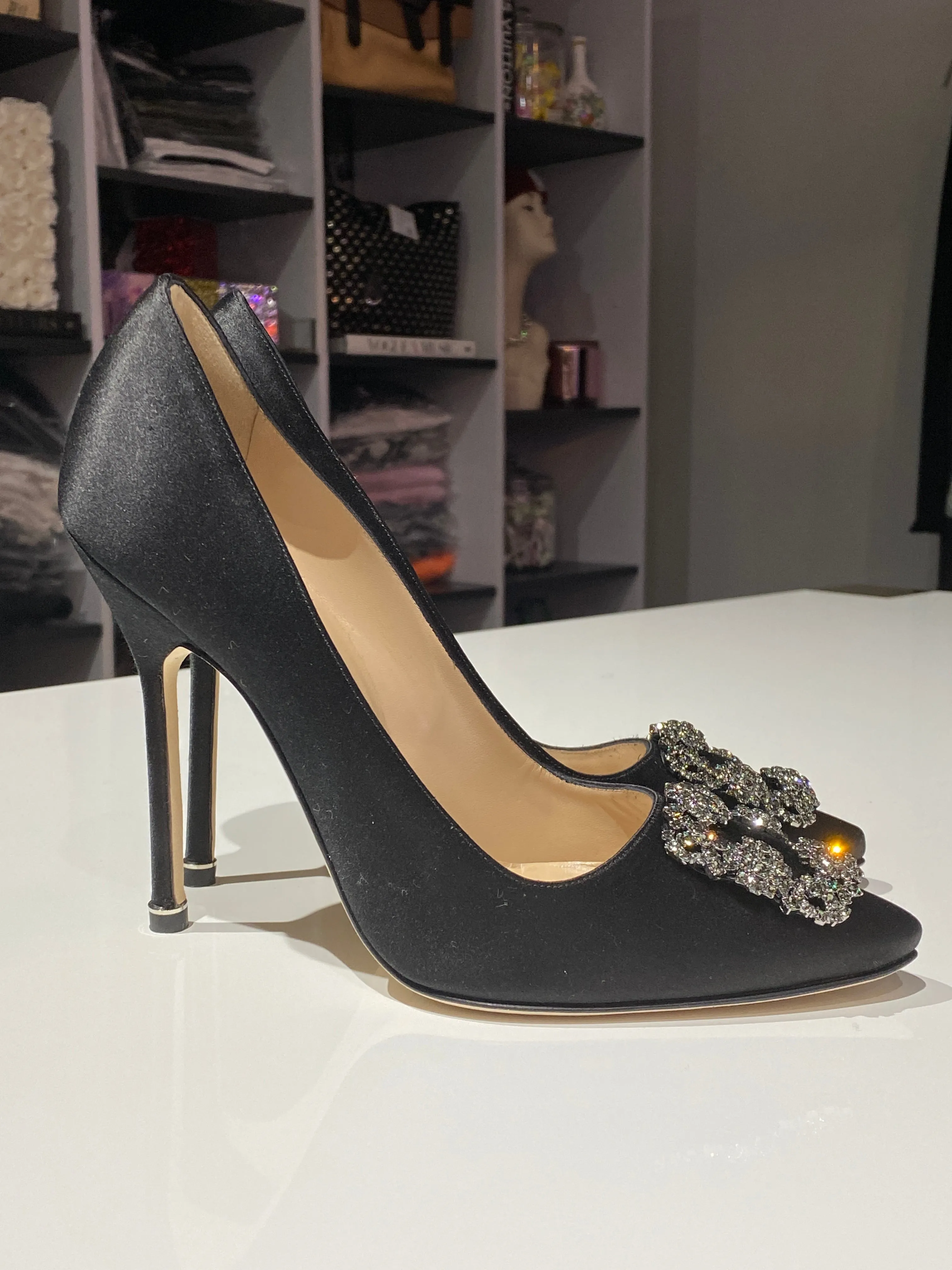 Manolo Blahnik 115 Satin Pump