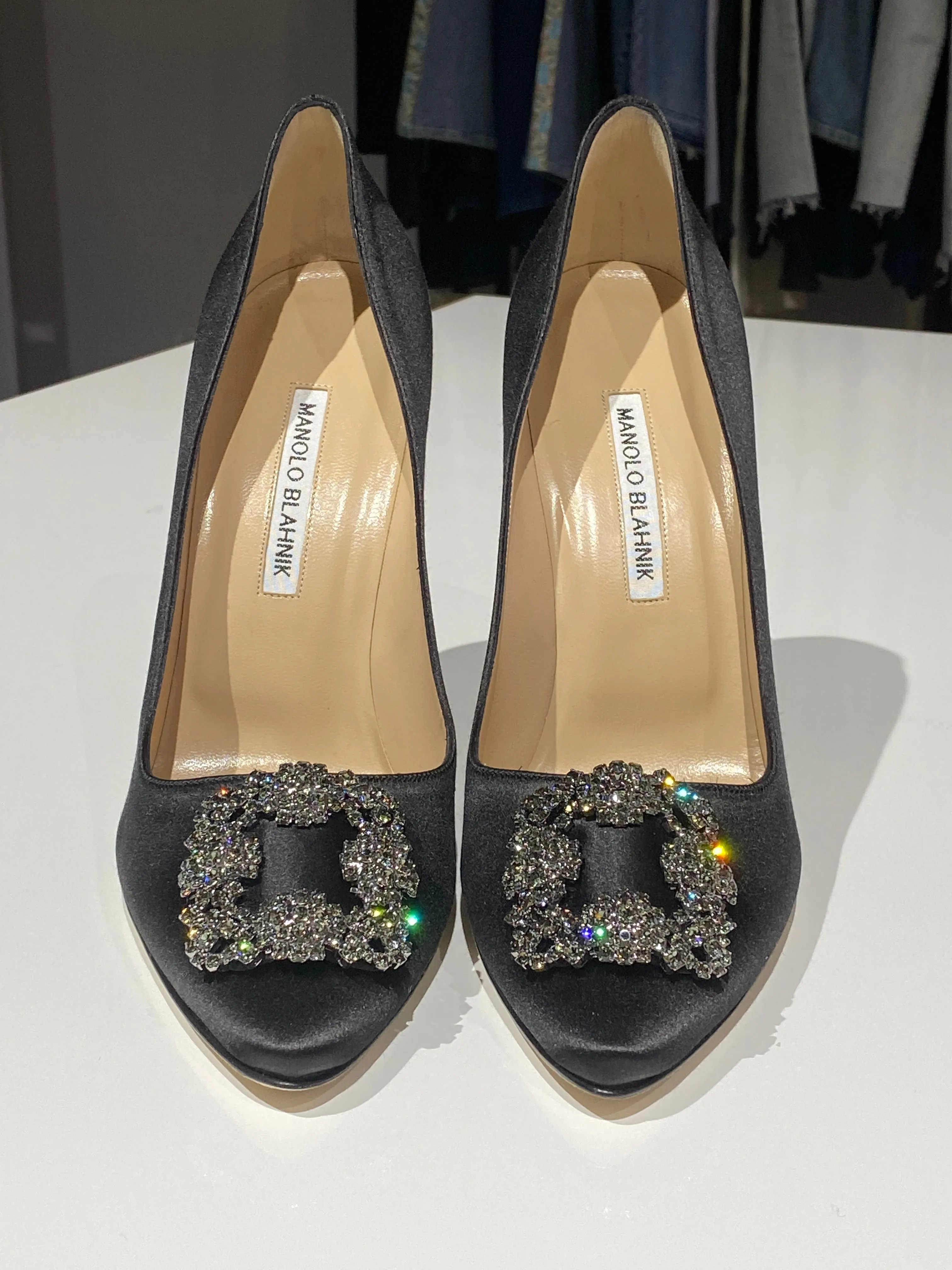Manolo Blahnik 115 Satin Pump