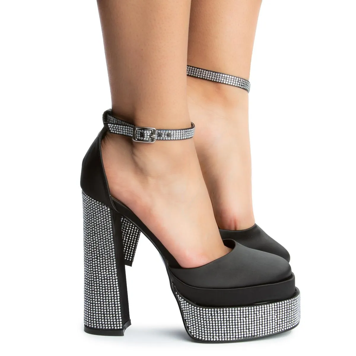Margot Rhinestone Platform High Heel