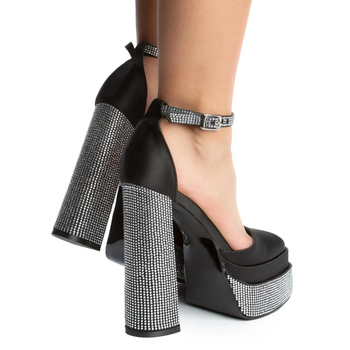 Margot Rhinestone Platform High Heel