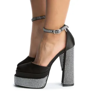 Margot Rhinestone Platform High Heel