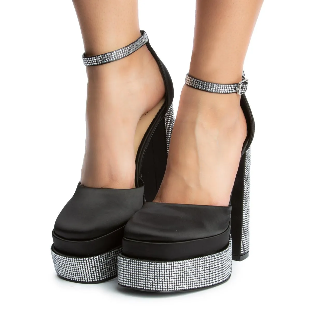 Margot Rhinestone Platform High Heel
