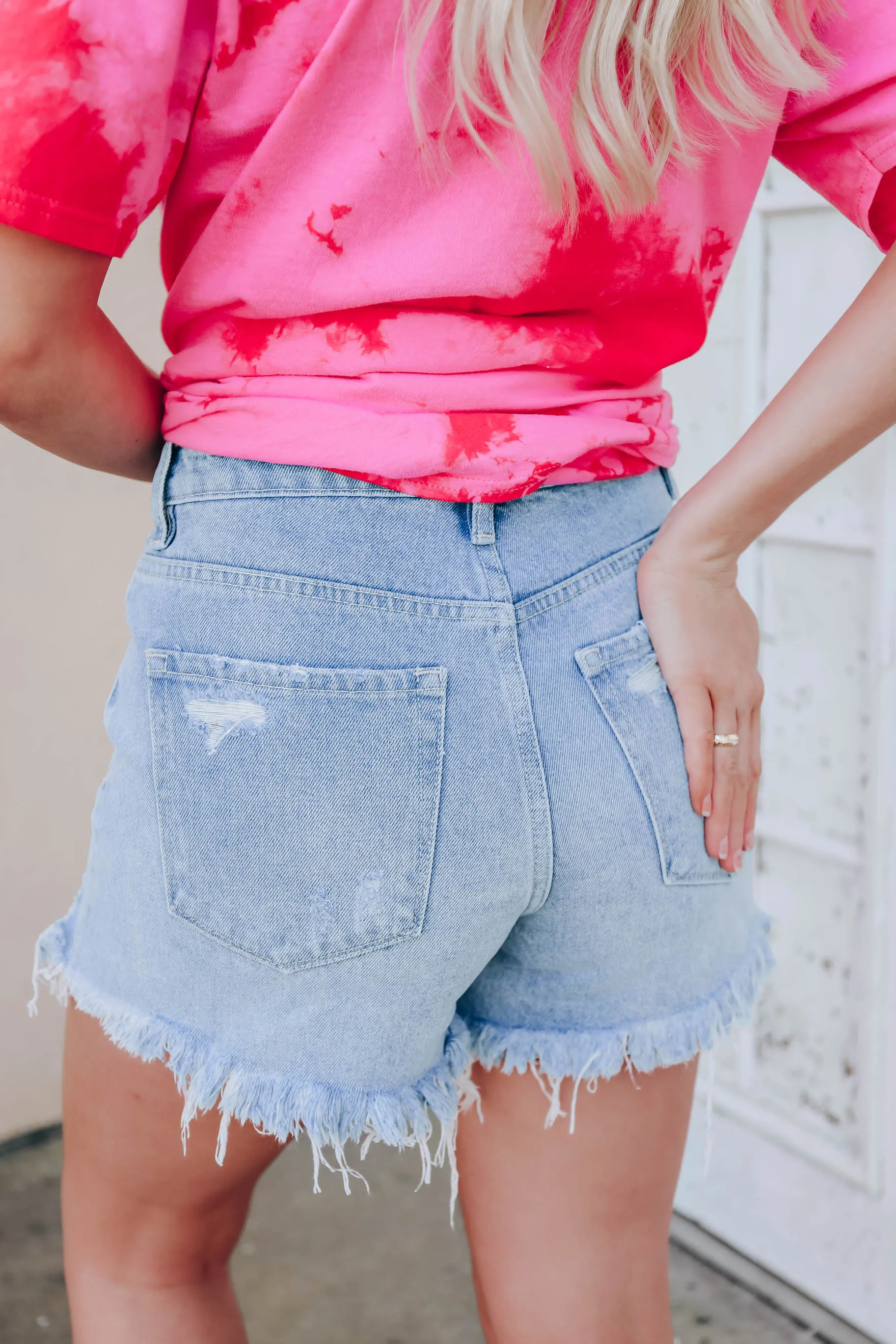 Maria Denim Mom Shorts