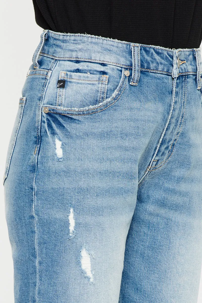 Mariko High Rise Slim Straight Leg Jeans