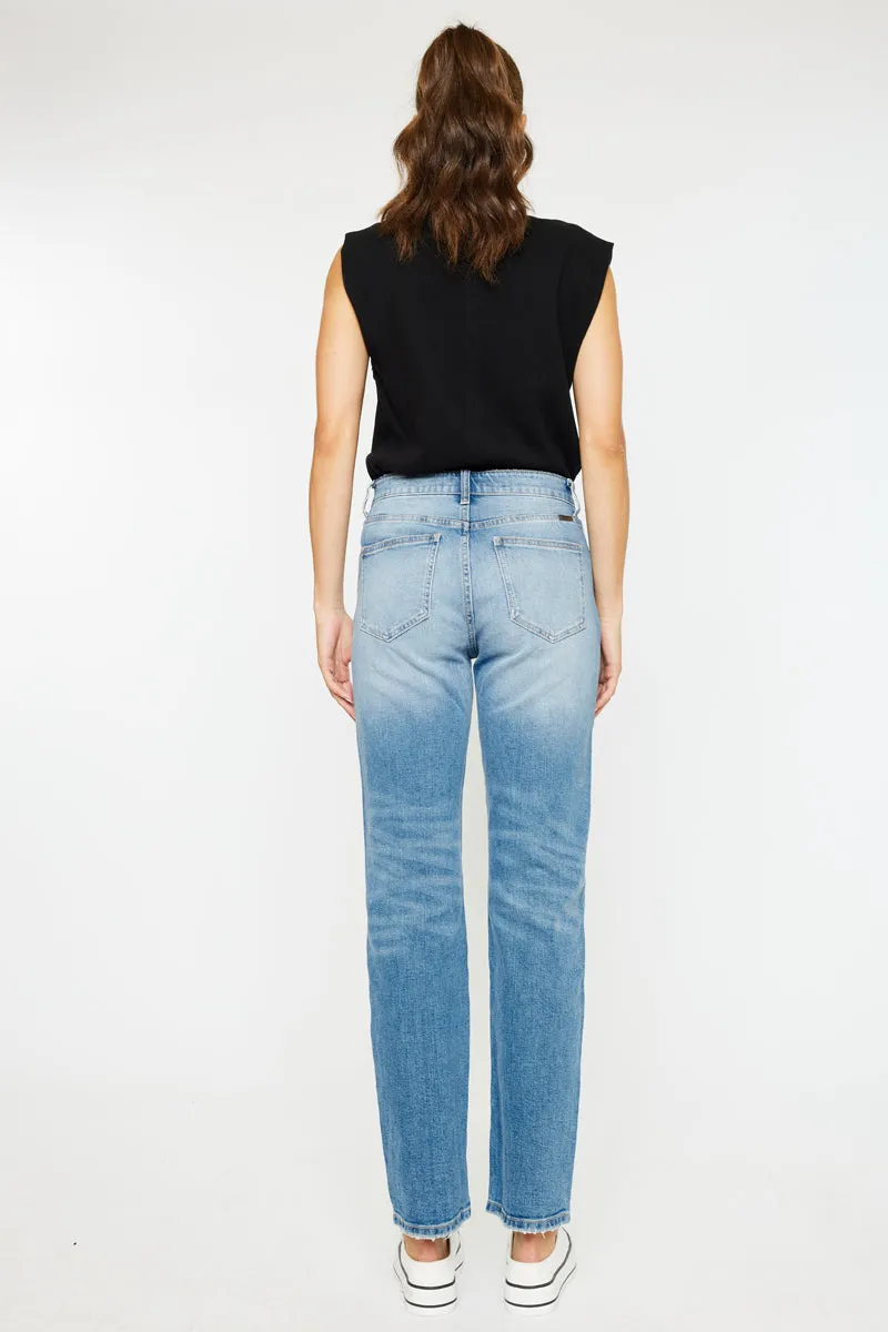 Mariko High Rise Slim Straight Leg Jeans