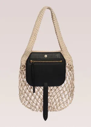 Market Bag Mini (Black Creme)
