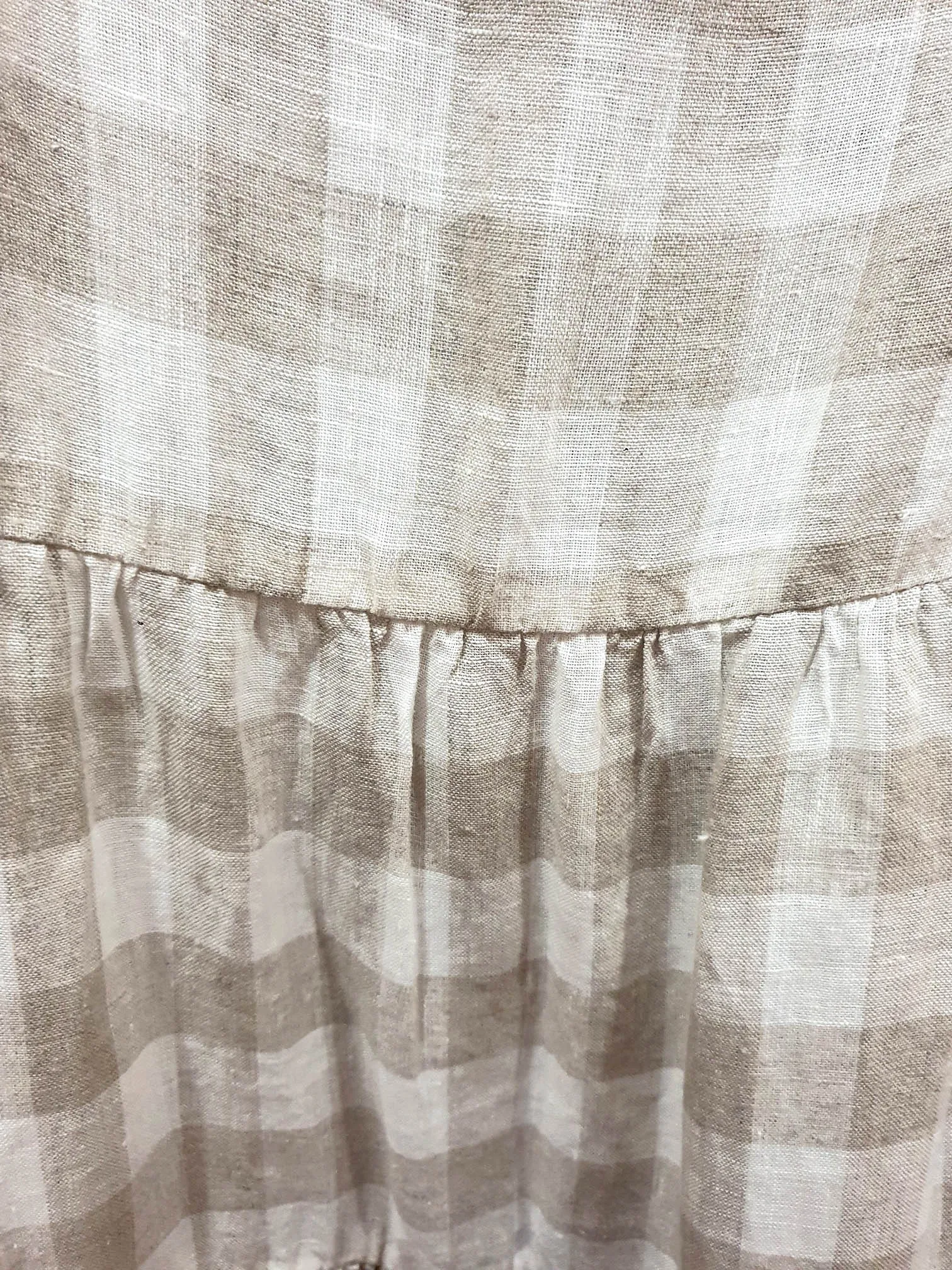 Marle neutral check print dress size 12