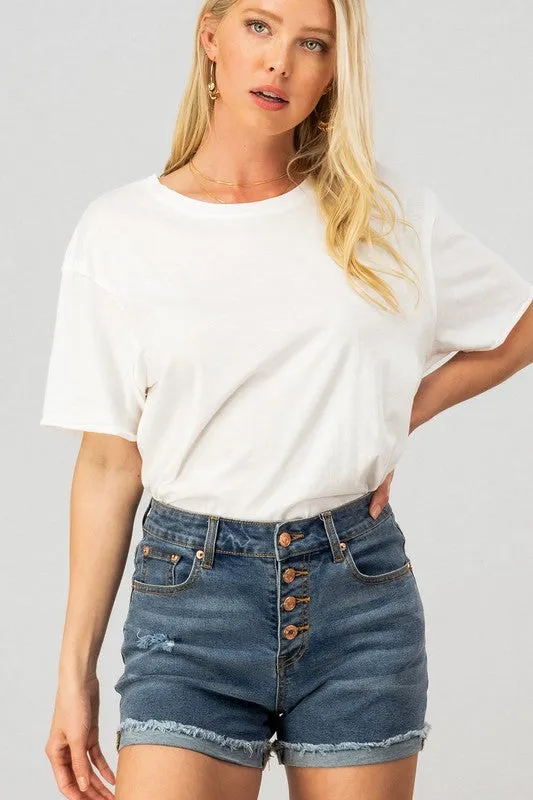 MAUI CUT OFF DENIM SHORTS