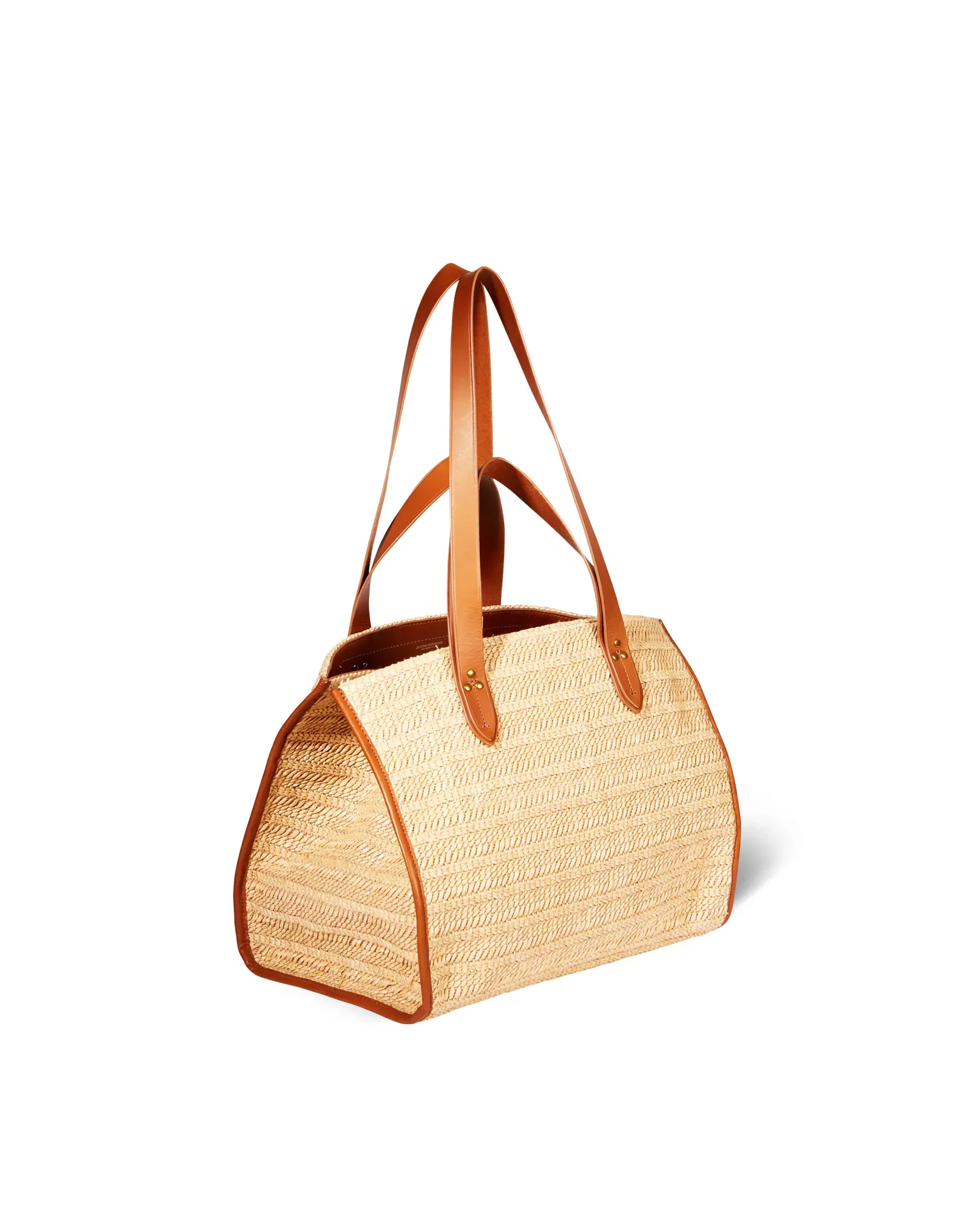 Medium Leon Bag in Raphia