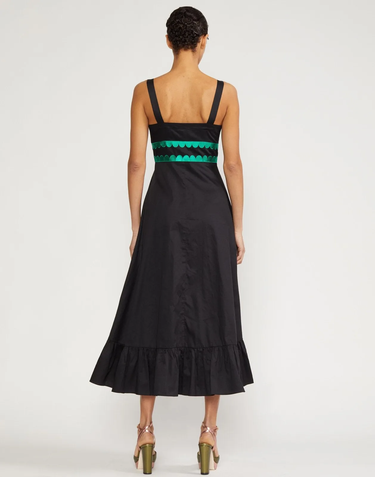 Melita Scallop Embroidered Dress