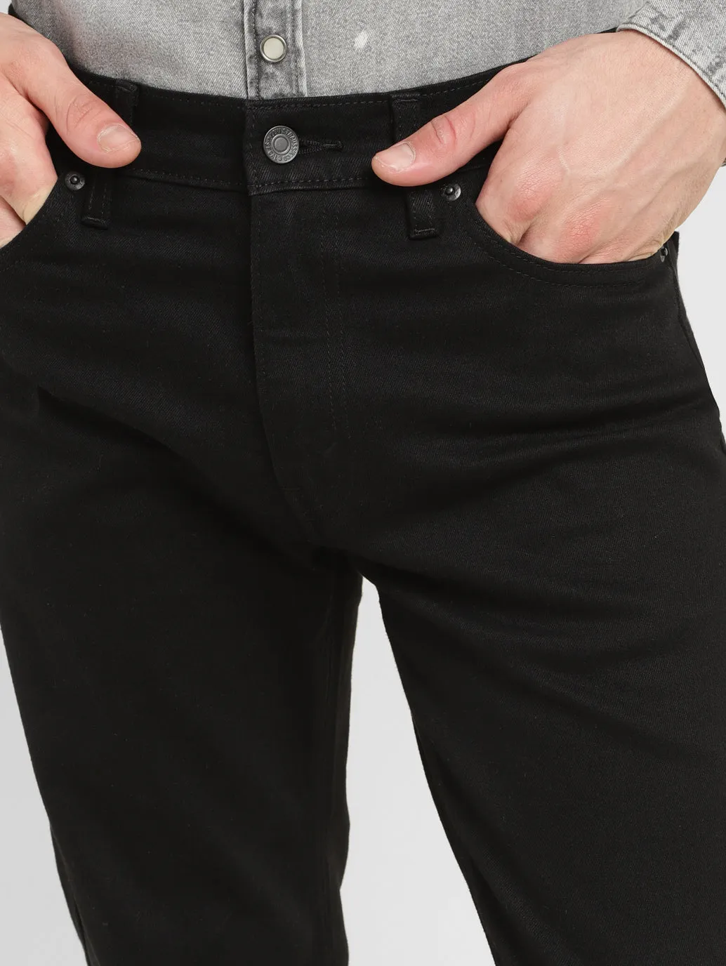 Men's 511 Black Slim Fit Mid Rise Jeans