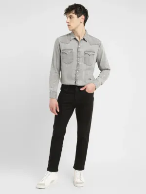 Men's 511 Black Slim Fit Mid Rise Jeans