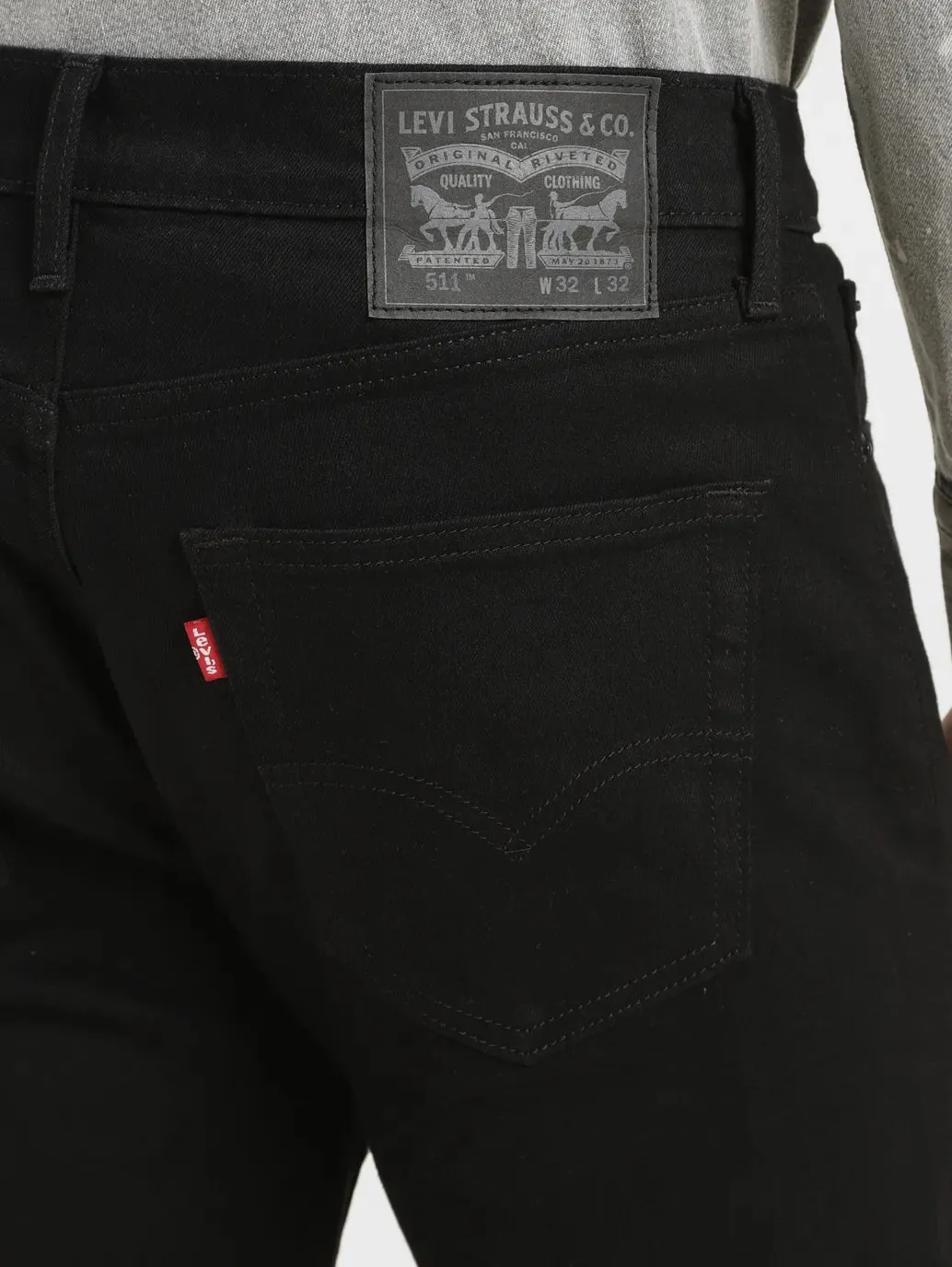Men's 511 Black Slim Fit Mid Rise Jeans