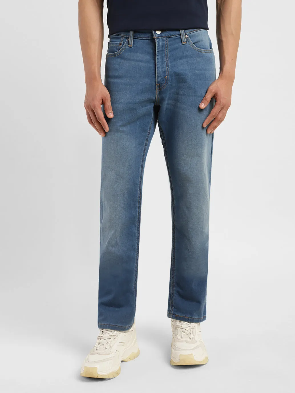 Men's 511 Blue Slim Fit Mid Rise Jeans