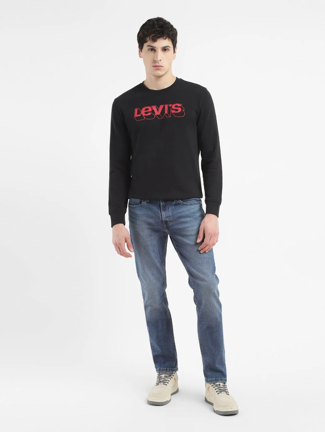 Men's 511 Blue Slim Fit Mid Rise Jeans