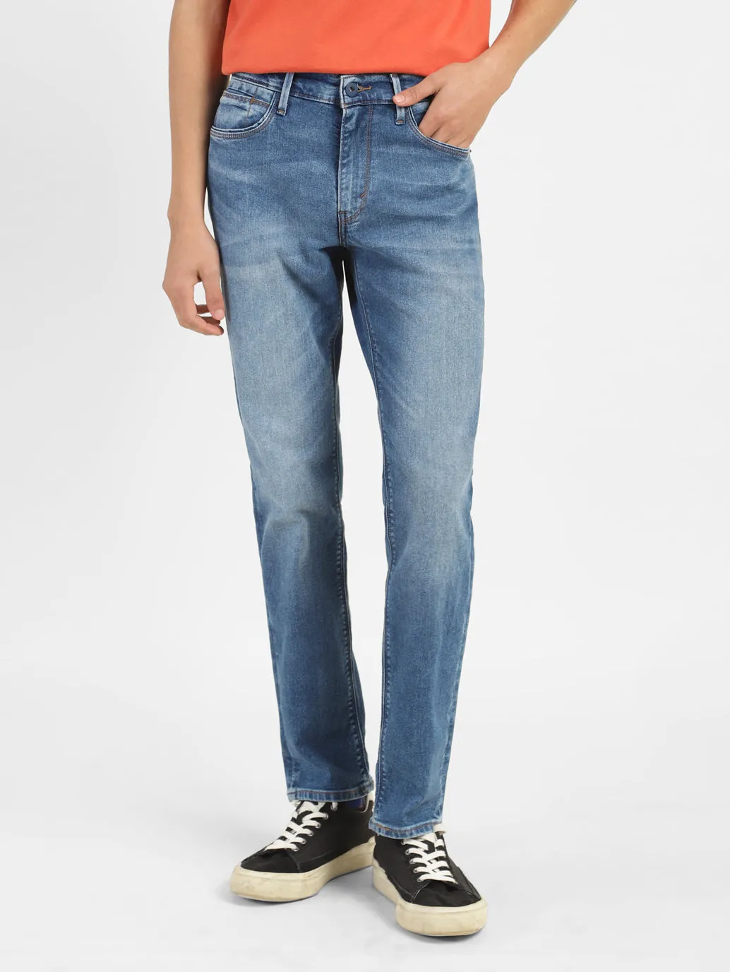 Men's 511 Blue Slim Fit Mid Rise Jeans
